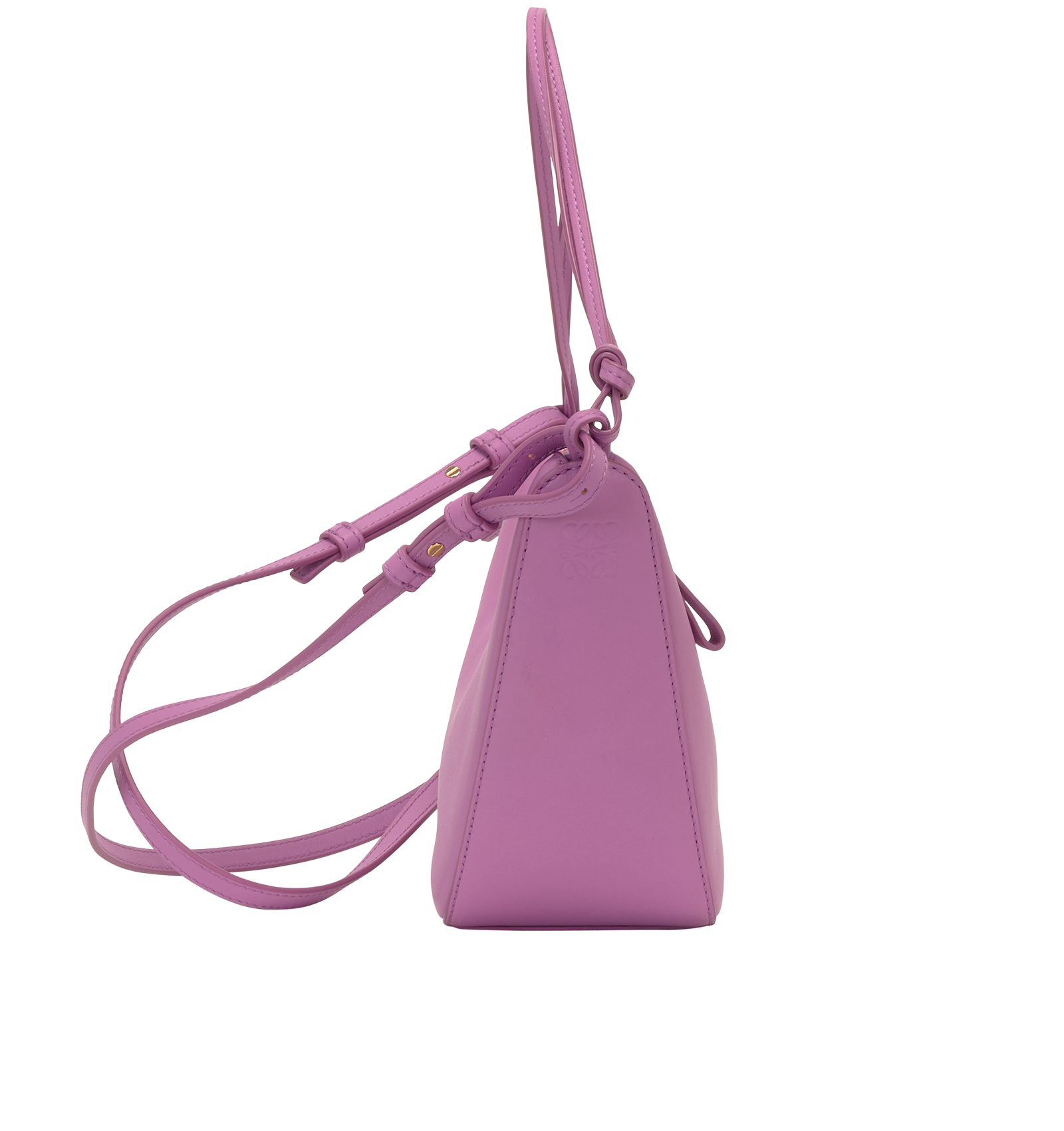Mini Hammock Hobo, &pound;1,100, Handbags, Purple, Leather, Side view